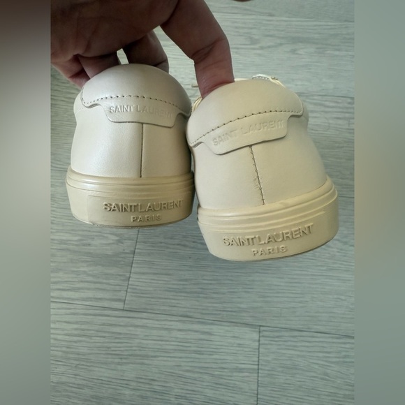 YSL Saint Laurent Sneakers Andy Low Top Brooklyn Dark Coquille Woman’s US 6.5 - Picture 4 of 9
